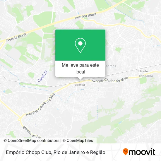 Empório Chopp Club mapa