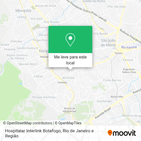 Hospitalar Interlink Botafogo mapa