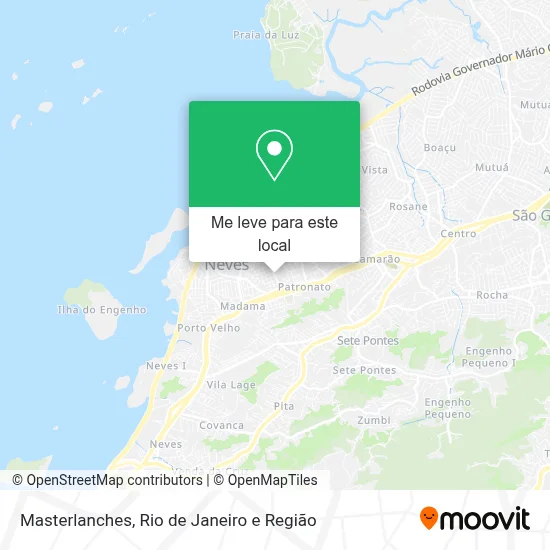 Masterlanches mapa