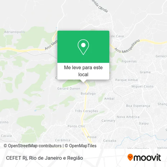 CEFET Rj mapa