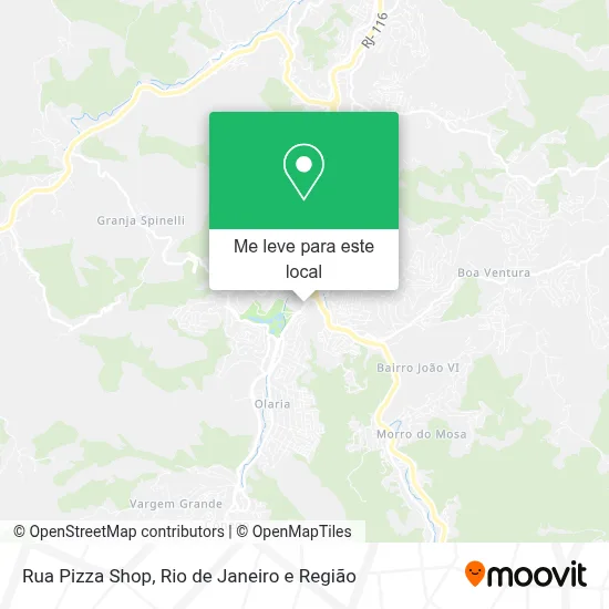 Rua Pizza Shop mapa