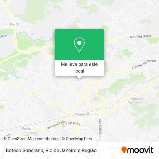 Boteco Soberano mapa
