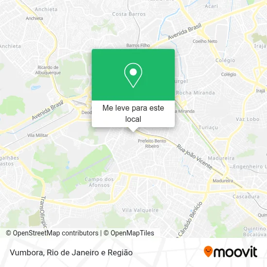 Vumbora mapa