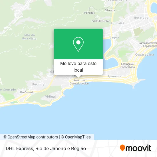 DHL Express mapa
