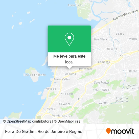 Feira Do Gradim mapa