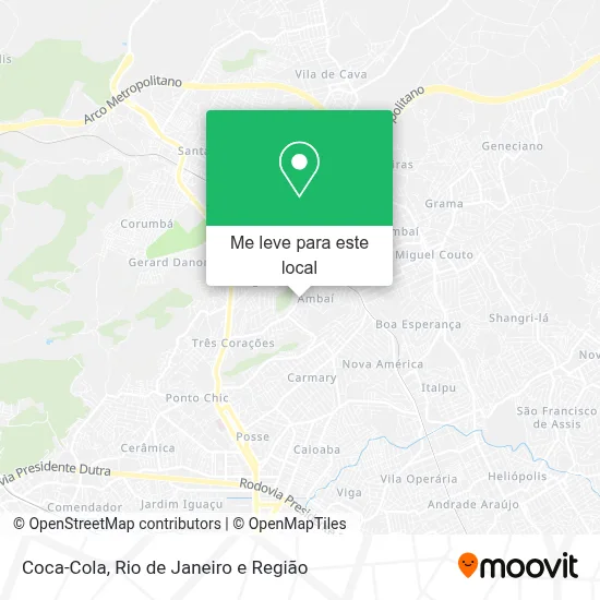Coca-Cola mapa