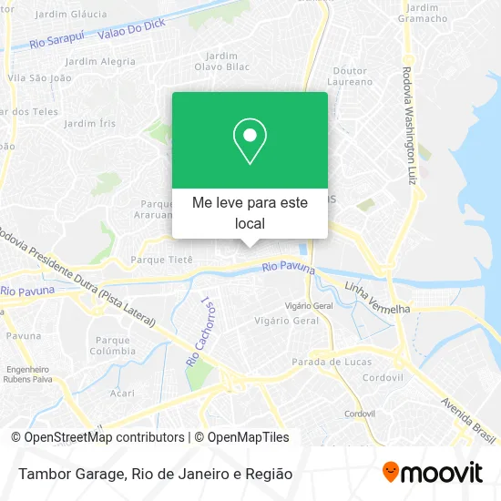 Tambor Garage mapa