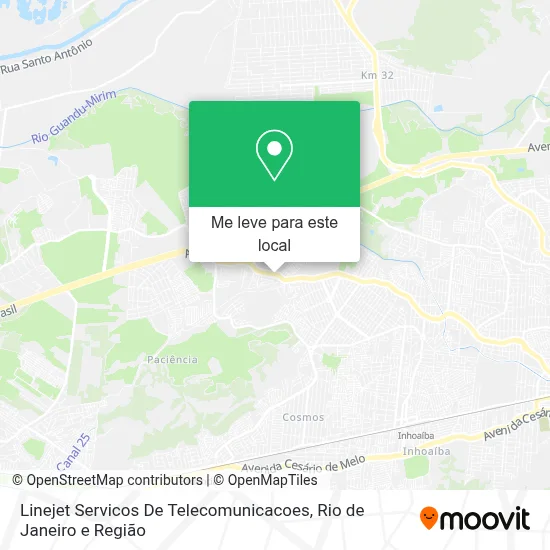 Linejet Servicos De Telecomunicacoes mapa