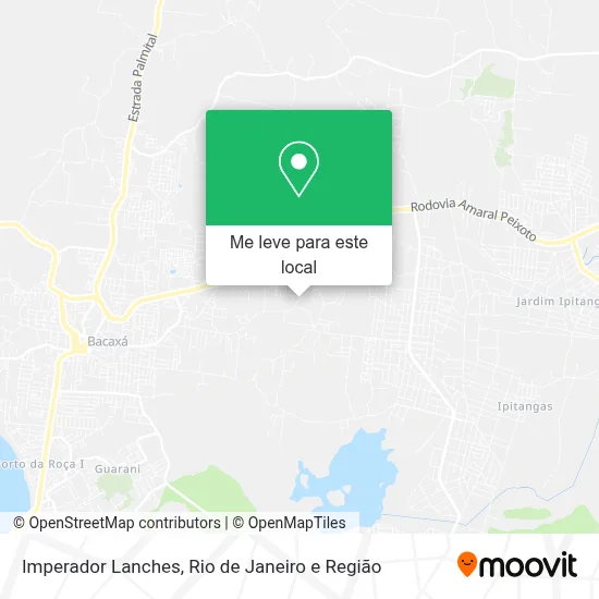 Imperador Lanches mapa