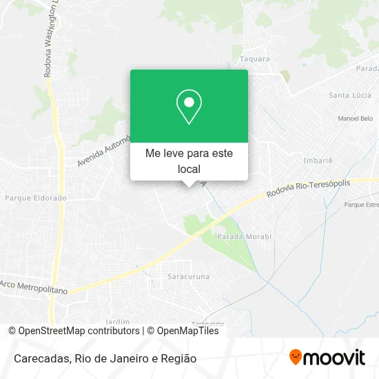 Carecadas mapa