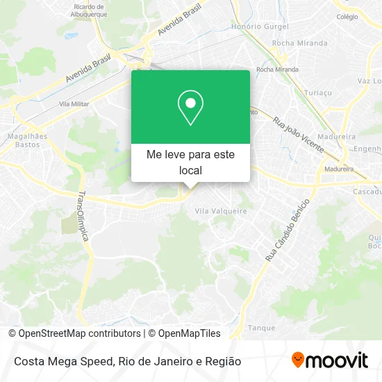 Costa Mega Speed mapa