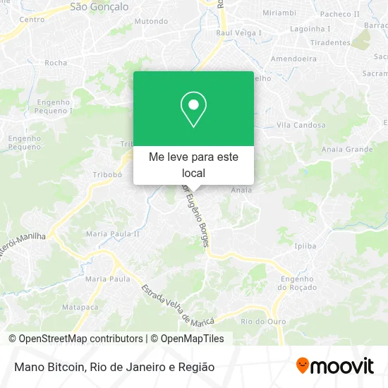 Mano Bitcoin mapa