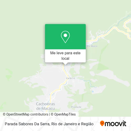 Parada Sabores Da Serra mapa