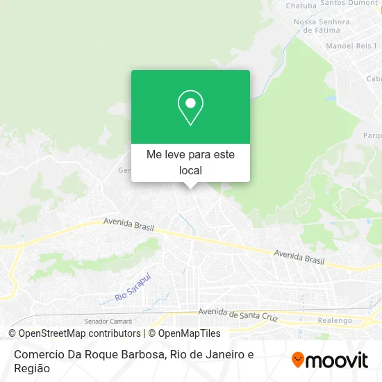 Comercio Da Roque Barbosa mapa