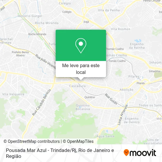 Pousada Mar Azul - Trindade/Rj mapa