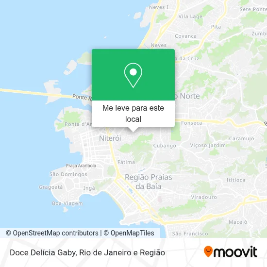 Doce Delícia Gaby mapa