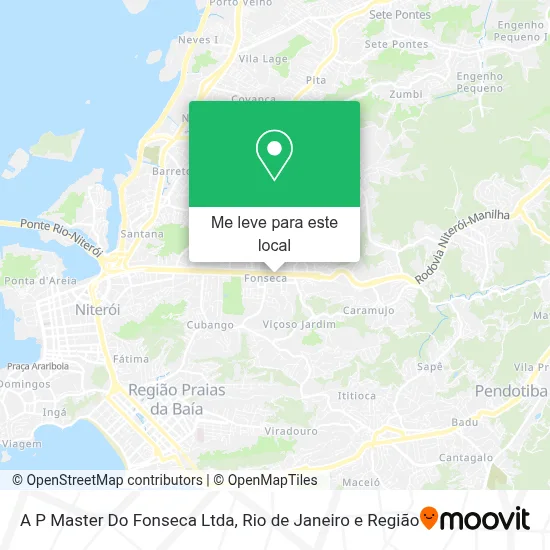 A P Master Do Fonseca Ltda mapa