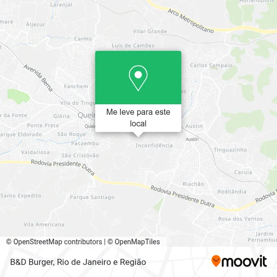 B&D Burger mapa