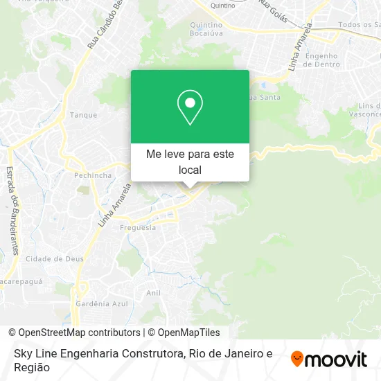 Sky Line Engenharia Construtora mapa