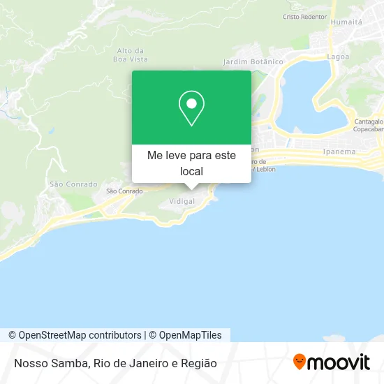 Nosso Samba mapa