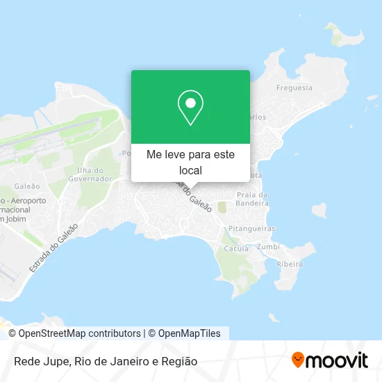 Rede Jupe mapa