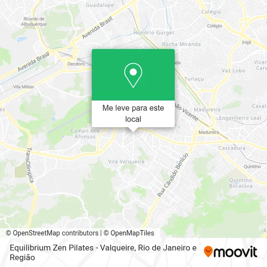 Equilibrium Zen Pilates - Valqueire mapa