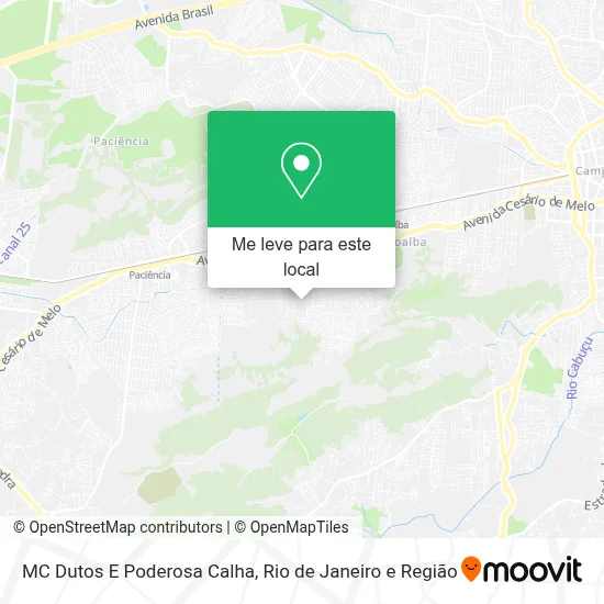 MC Dutos E Poderosa Calha mapa