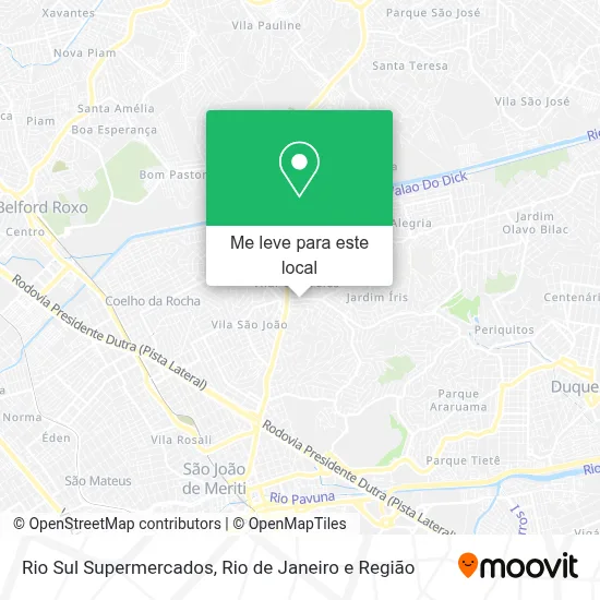 Rio Sul Supermercados mapa