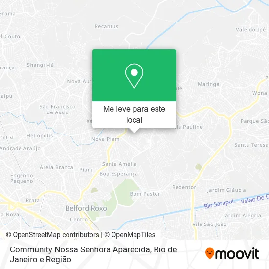 Community Nossa Senhora Aparecida mapa