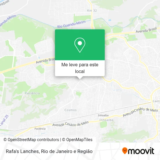 Rafa's Lanches mapa