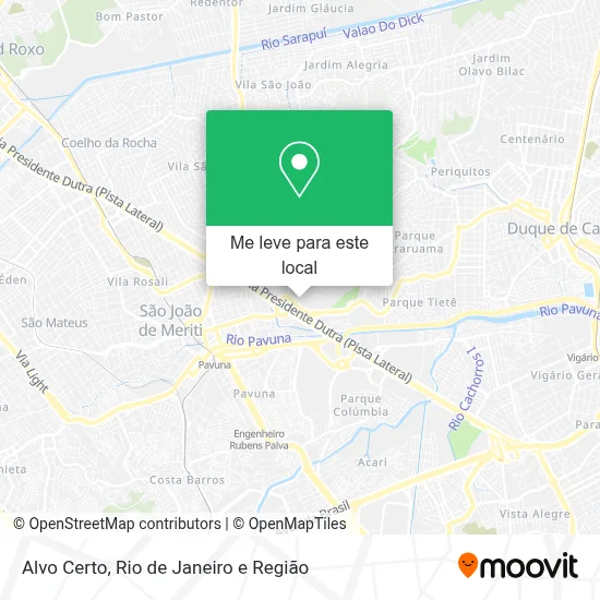 Alvo Certo mapa