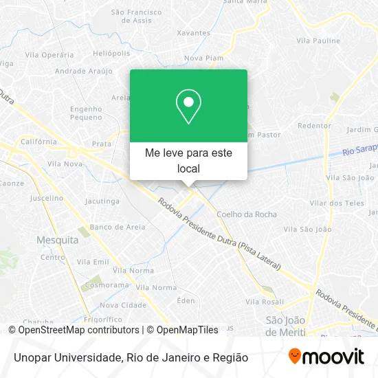 Unopar Universidade mapa