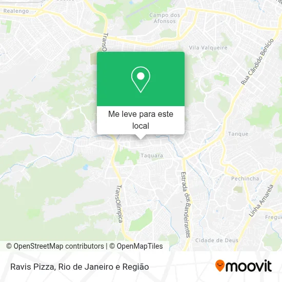 Ravis Pizza mapa
