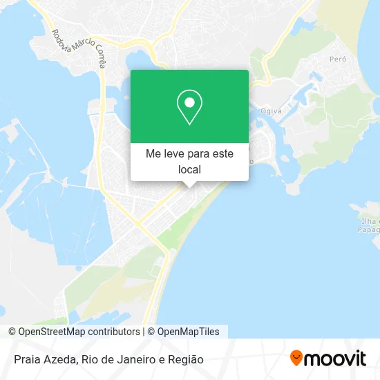 Praia Azeda mapa