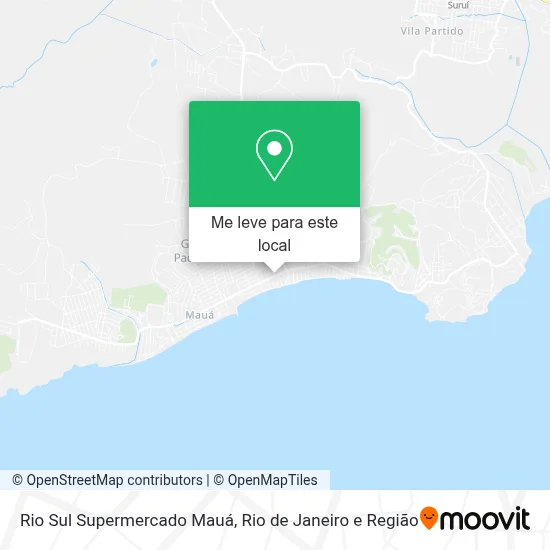 Rio Sul Supermercado Mauá mapa