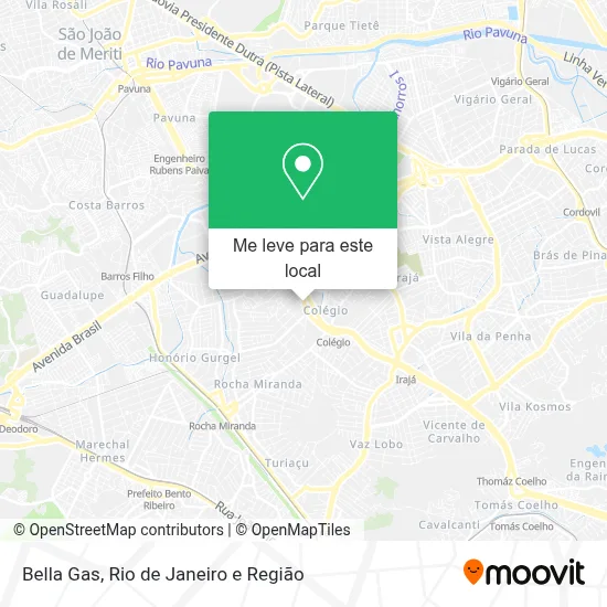 Bella Gas mapa