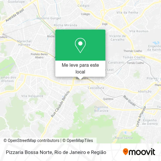 Pizzaria Bossa Norte mapa