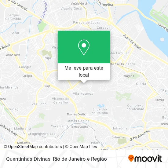 Quentinhas Divínas mapa