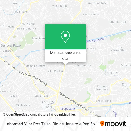 Labormed Vilar Dos Teles mapa