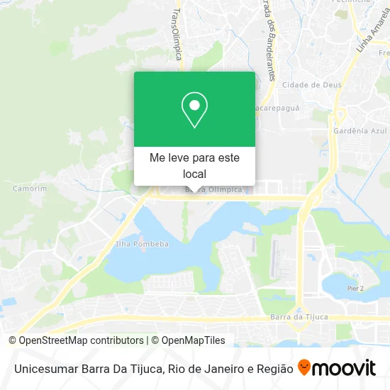 Unicesumar Barra Da Tijuca mapa