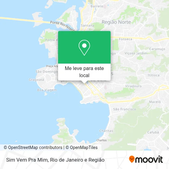 Sim Vem Pra Mim mapa