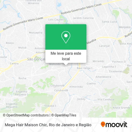 Mega Hair Maison Chic mapa