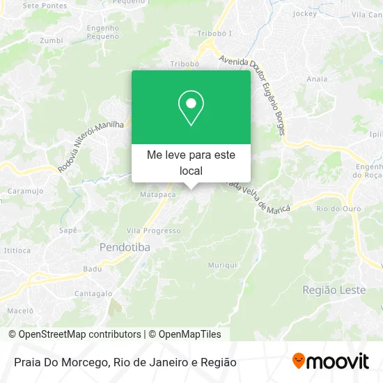 Praia Do Morcego mapa