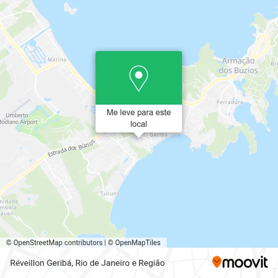 Réveillon Geribá mapa