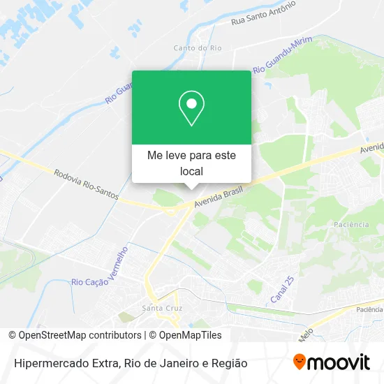 Hipermercado Extra mapa