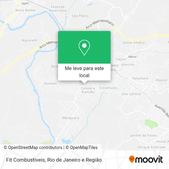 Fit Combustiveis mapa