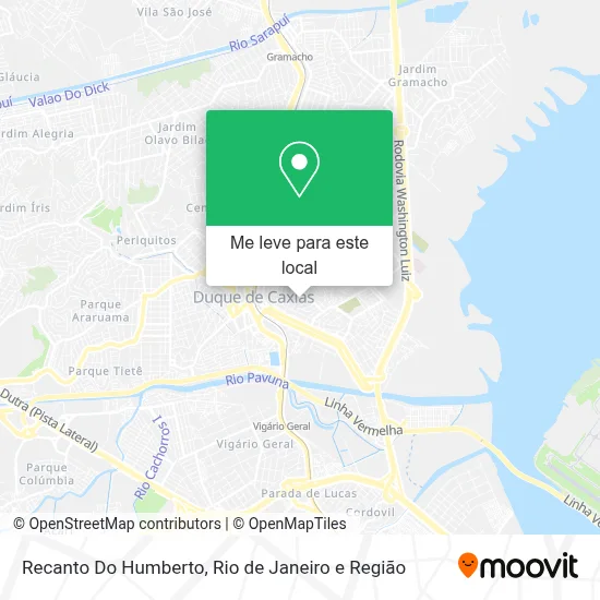Recanto Do Humberto mapa