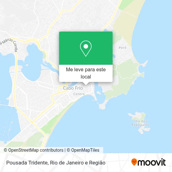 Pousada Tridente mapa