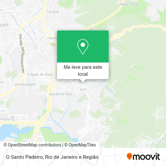 O Santo Padeiro mapa