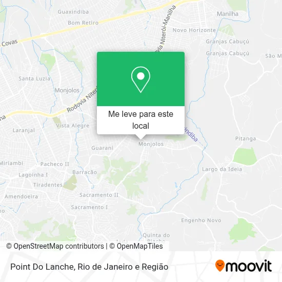 Point Do Lanche mapa